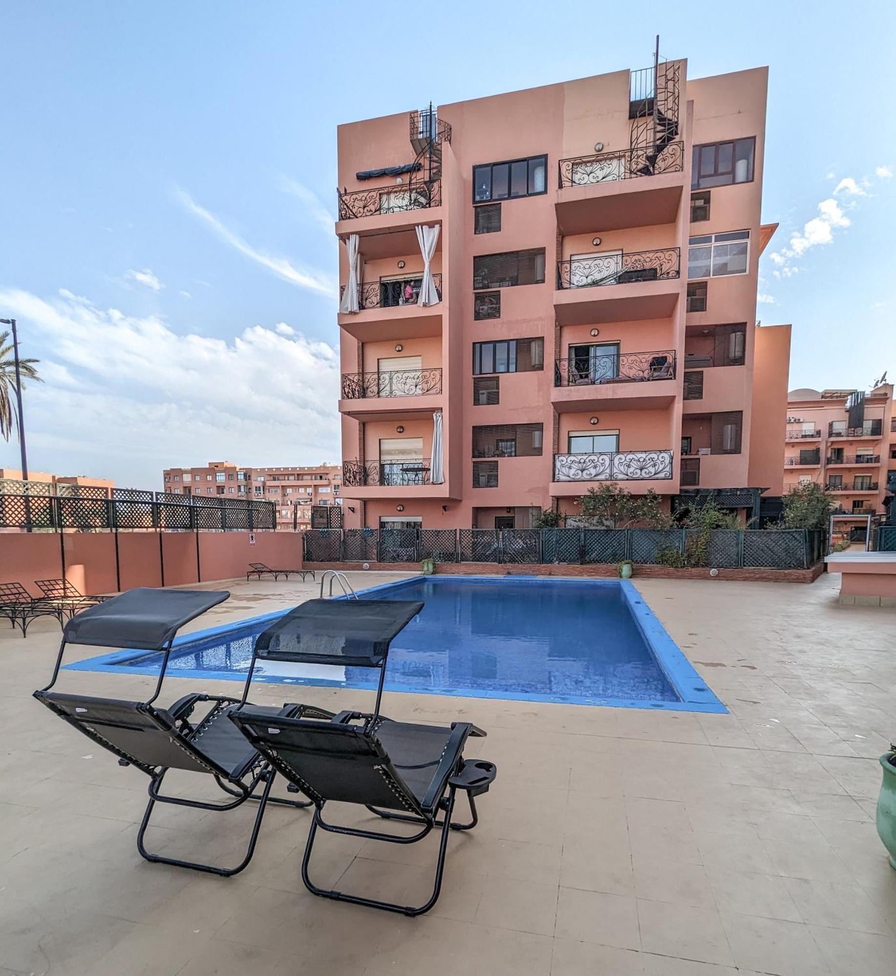 Apartement Panoramic View Majorelle Garden With Pool Marrakesh Exterior foto