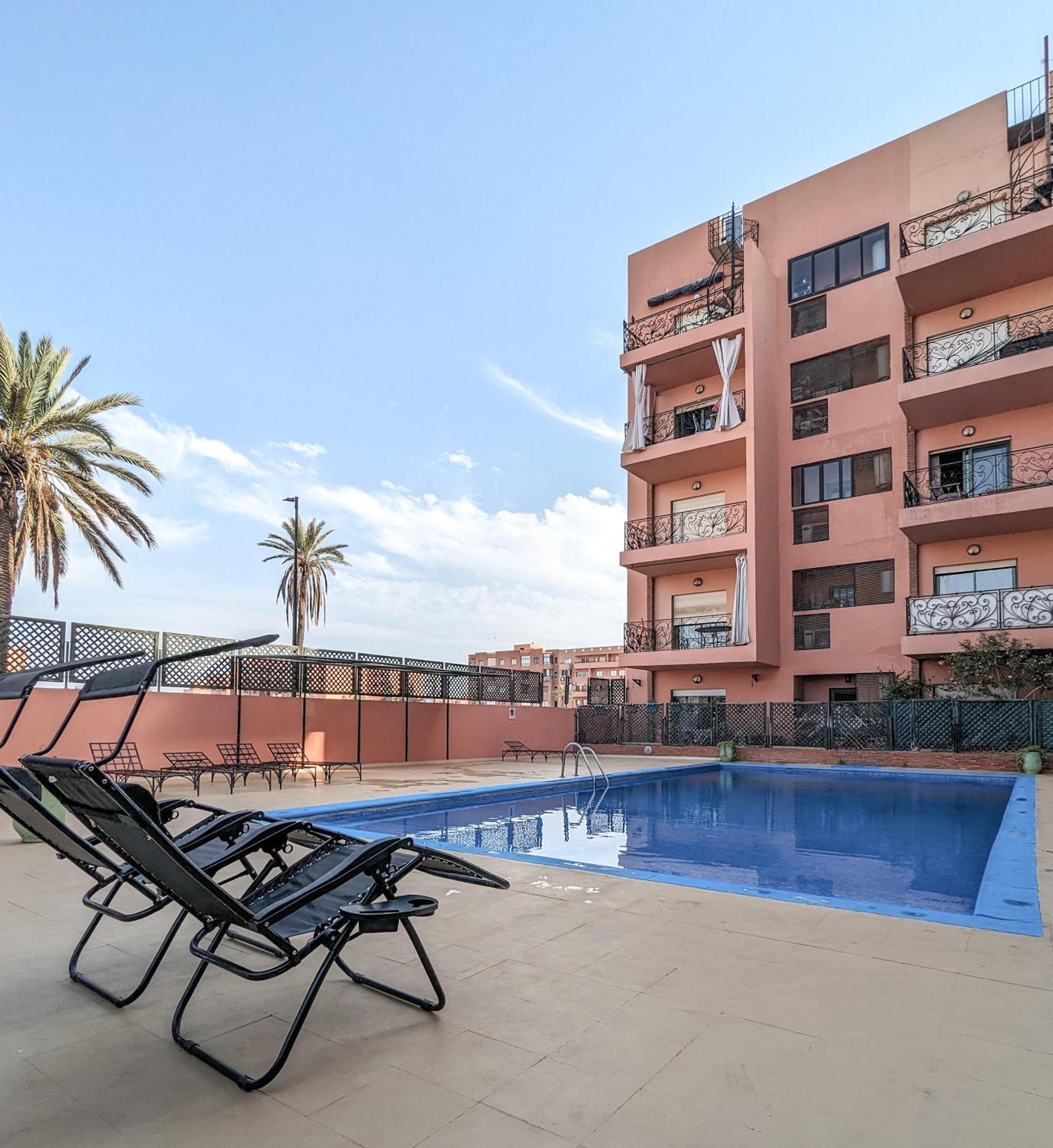Apartement Panoramic View Majorelle Garden With Pool Marrakesh Exterior foto